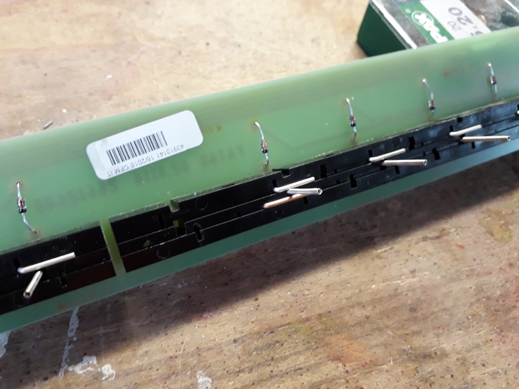 The FATAR PD/3 PCB with the first additional "normally closed" contact installed