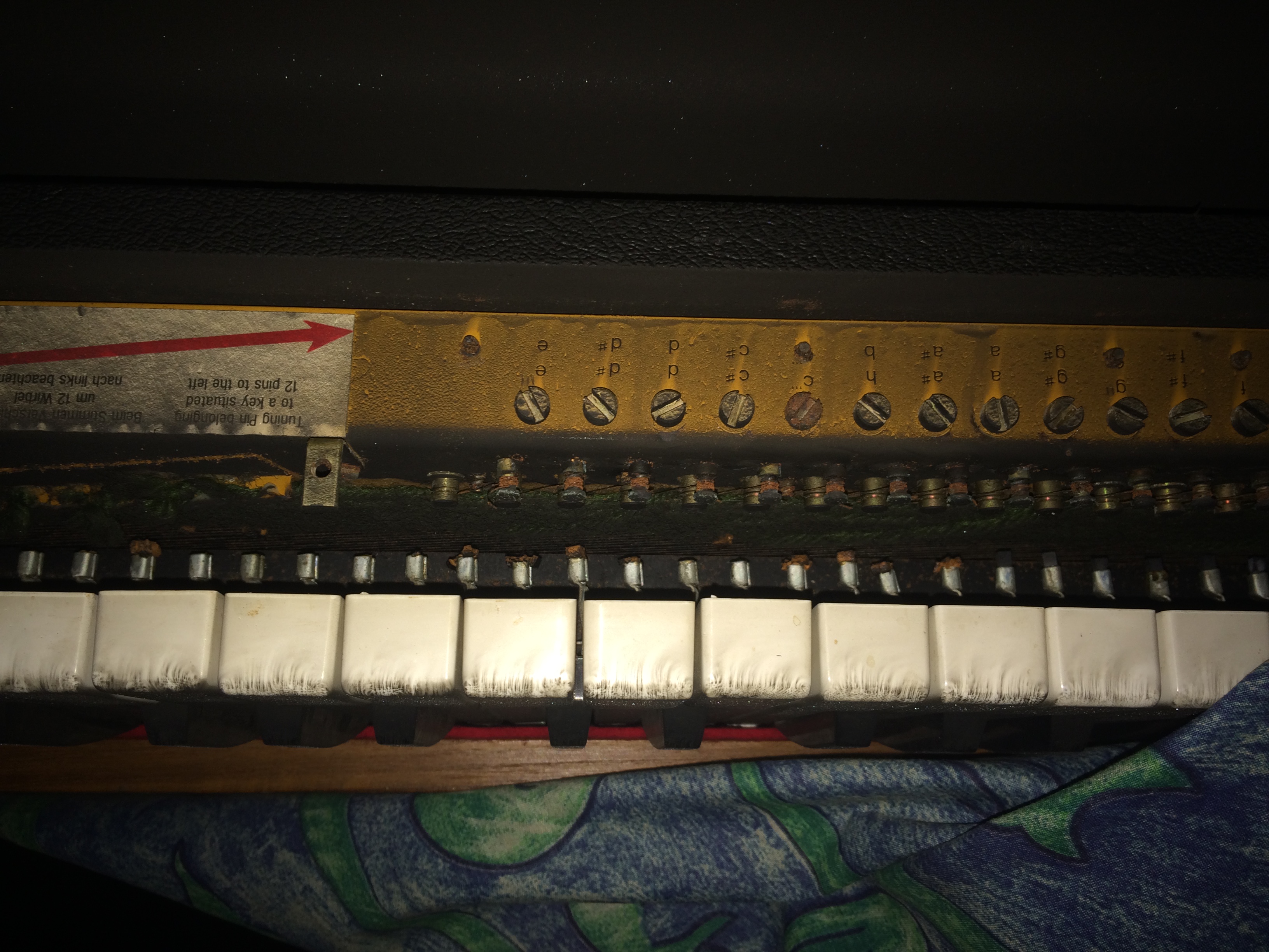 The D6 Clavinet internals