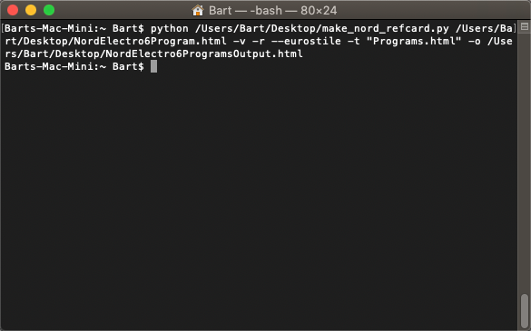 Terminal screenshot