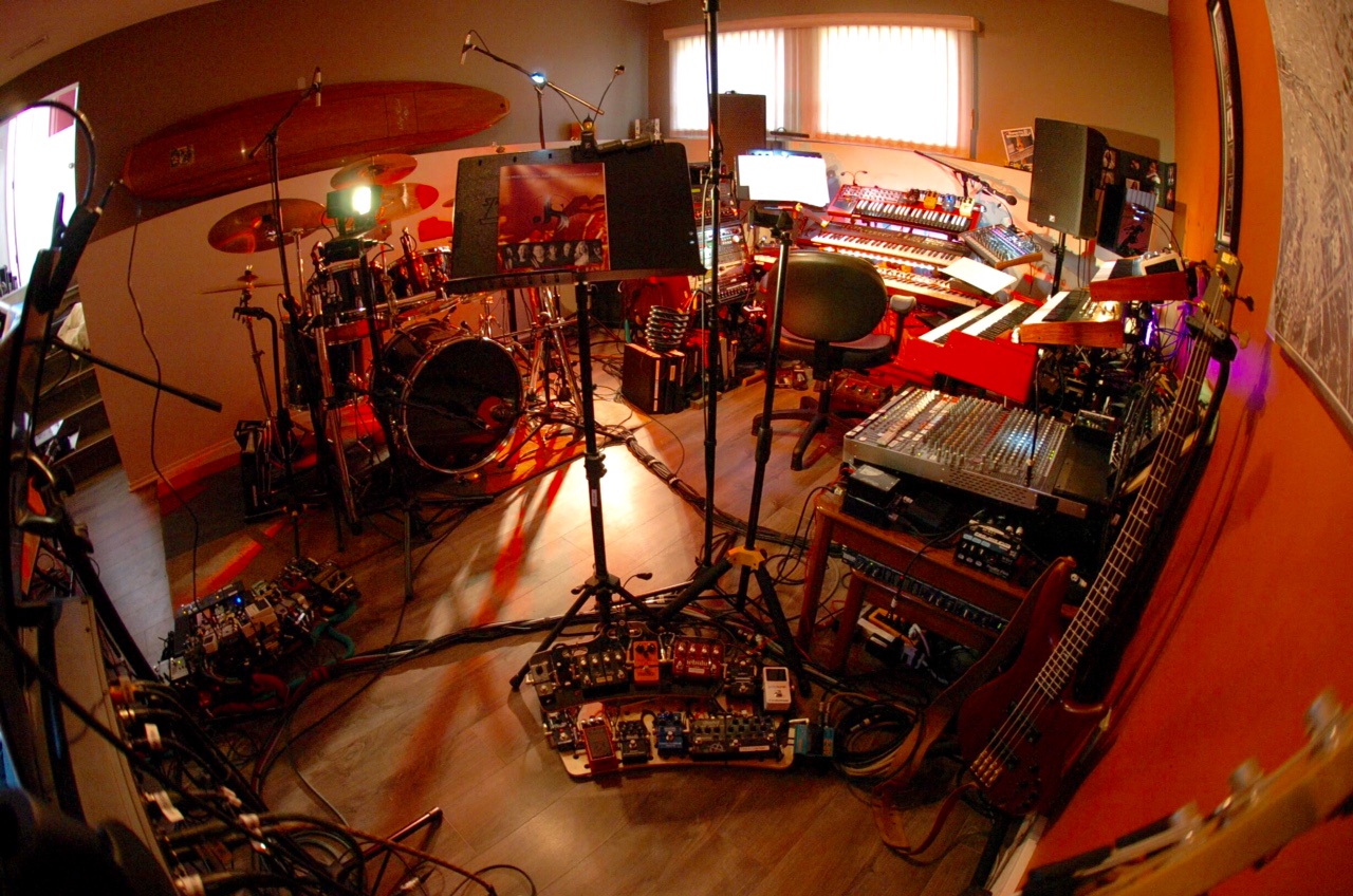 Practice place in the basement