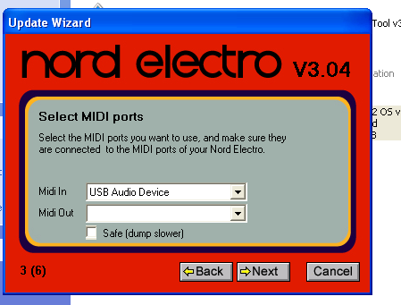 Only MIDI in port recognized by OS Updater