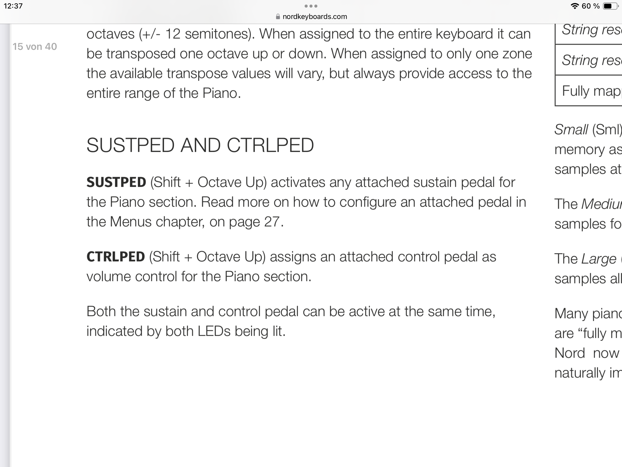 Look what they say in the manual, downloadable at nord‘s website
