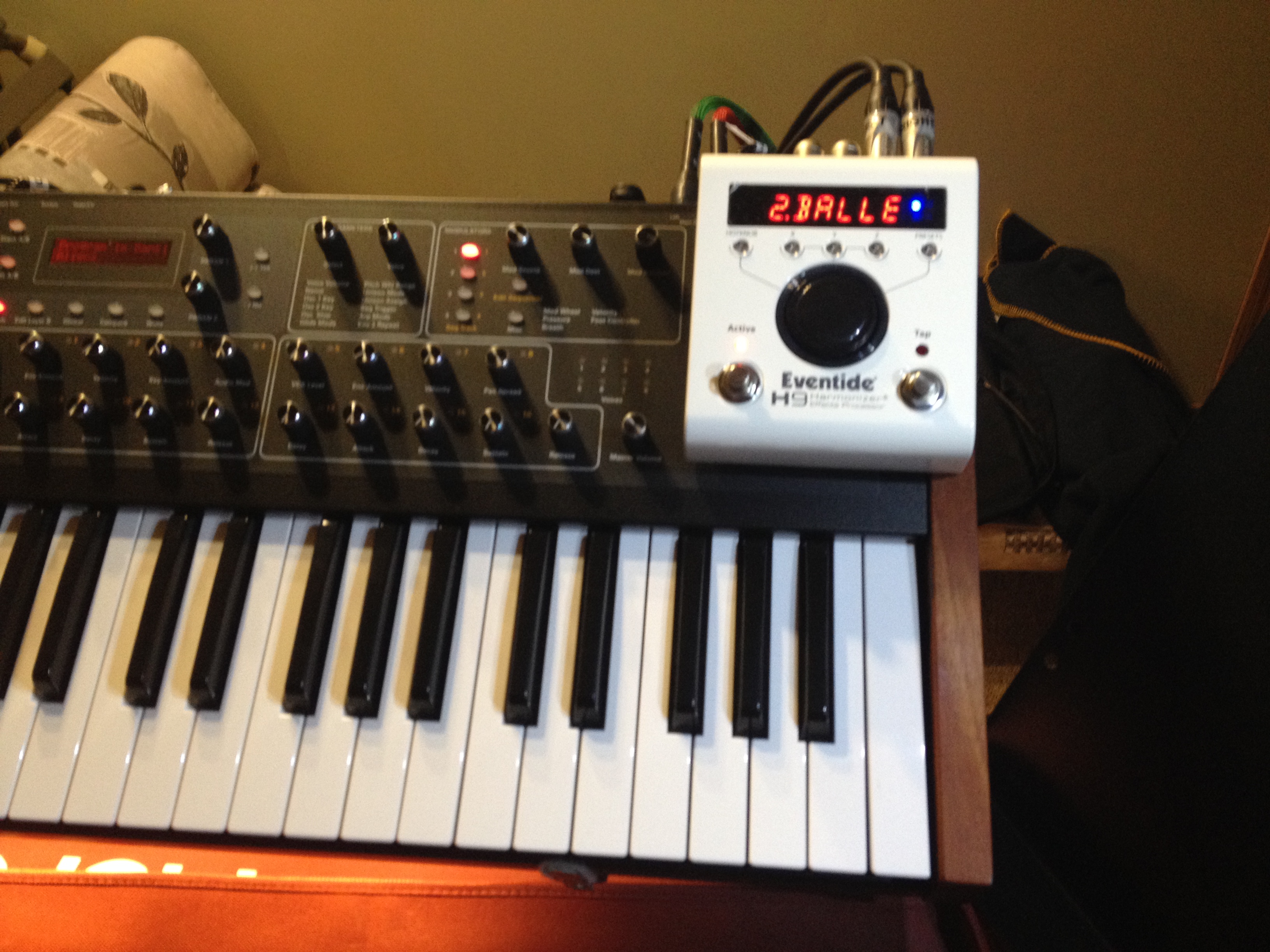 Left hand side on the Prophet 08...