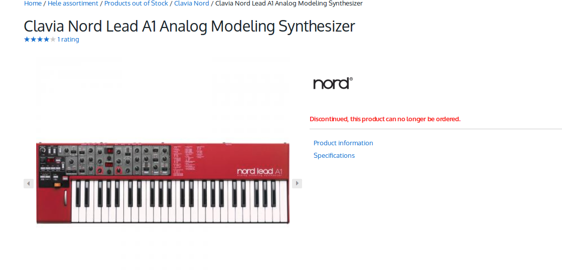 A1 Keys  - End of availability