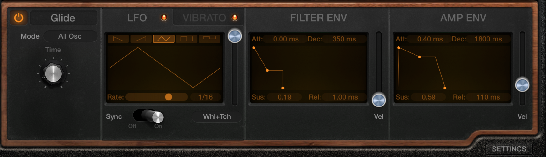 The settings panel of the plugin