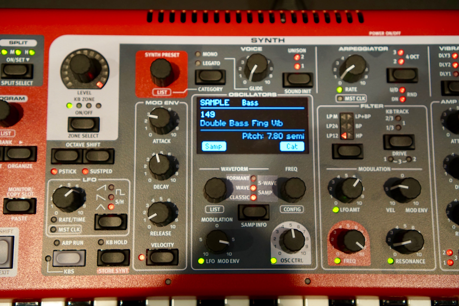 The Synth Section (sorry for the bad focus;) )