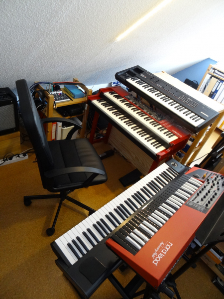Home Studio with Nord C2 and Nord Lead 2X
