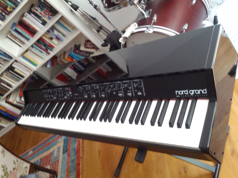 my nord grand in a black polished grand piano finish